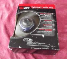 Gigaware 1.3 MP Webcam With Mic NIB PC USB Model 25-1177 W/Stand Blue Color picture