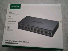 UGREEN Ethernet Switch, 10-Port Poe Switch, 8 Poe+@60W + 2 Gigabit Uplink picture