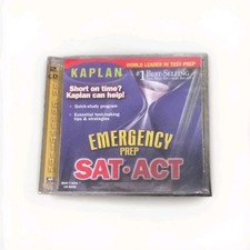 SEALED Kaplan Emergency Prep SAT & ACT Test Prep CD-ROM for Windows & Mac RETRO picture