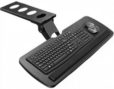 HUANUO Under Desk Keyboard Tray, 360 Degree Adjustable Mouse Platform picture