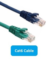 8 ft CAT6 Ethernet Cable 10 PACK - Premium Quality High Speed LAN Patch Cord CCA picture