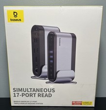 Baseus 17-in-1 Docking Station, Laptop Docking Station 3 Monitors 7 USB 4K HDMI picture
