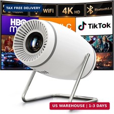 [Built-in APPS]Mini Projector With Wifi And Bluetooth, 1080P 4K Support Portable picture