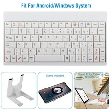 80 Keys Mini Wired USB Keyboard for Android Windows Portable Slim Tablet Stand picture