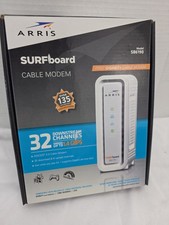 ARRIS SURFboard SB6190 DOCSIS 3.0 32 x 8 Gigabit Cable Modem White New Open Box picture