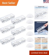 Waterproof Cord Storage Box with Detachable Dividers – 6 pcs for Home and Office picture