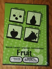 New Sealed CD Rom Teacher's Brunch Spanish Fruit Foreign Language Concentration picture