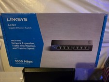 Linksys SE3008 8-Port Gigabit Ethernet Desktop Switch New Sealed picture