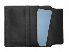 black leather laptop sleeve case 14 inch picture
