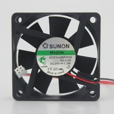 2pcs Sunon KDE2406PHV2 6015 60mm DC 24V 1.3W maglev IPC axial cooling fans picture