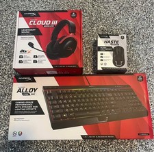 HP Hyper X Gaming Bundle Cloud 3 Mic, Haste Wireless Mouse, Alloy Core Keyboard picture