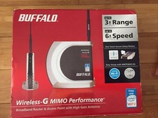 Buffalo Technology AirStation WHR-HP-G54 125 Mbps 4-Port 10/100 Wireless G... picture