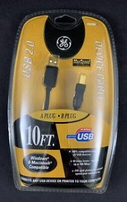 GE USB 2.0 Gold Plated 10ft Extension Cable H097868 picture