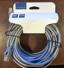 NEW - INSIGNIA 50 FT CAT 5e NETWORK CABLE WITH SNAGLESS CONNECTORS picture