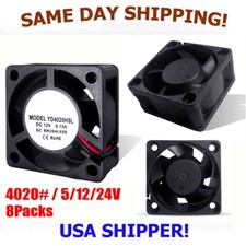 8Pcs 5/12/24V 40mm 4020 DC Brushless 40x40x20mm CPU/Laser/3D Printer Cooling Fan picture