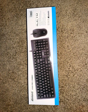 Inland IC210 Wired USB Keyboard & Mouse Combo Plug & Play English QWERTY Black picture