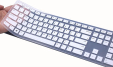 Keyboard Cover Skin Compatible with Dell Wireless Keyboard KM5221W Black picture