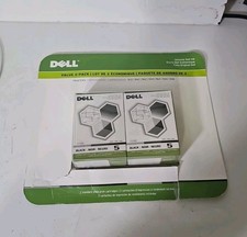 Dell Series 5 J5566 Black Ink 2-Cartridge Pack. New In Box.   1 Pack Was Opened. picture