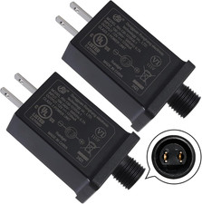 2Pcs Replacement Yard Inflatable Adapter, 12V 1.25A Power Supply Adaptor for Out picture