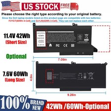 ✅F3YGT Laptop Battery for DELL Latitude 7480 7490 7280 7290 7380 7390 /DJ1J0 NEW picture