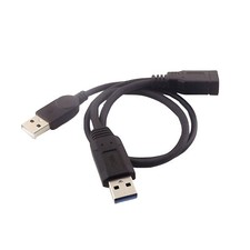 1pc USB 3.0 A Female to Dual USB Male 2.0 and 3.0 Charging Data Y Splitter Cable picture