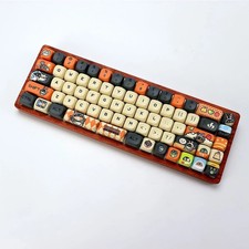 Bangboo PBT Keycaps 130 Keys KOA Profile Dye Sub for Wooting 60HE Aula F75 ZZZ picture