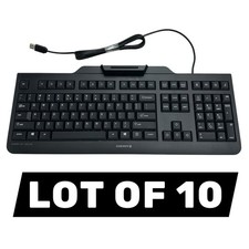 Lot of 10 - NEW - Cherry KC 1000 SC - TAA USB Keyboard - with Smart Card Reader picture