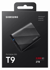 Samsung T9 (2TB) Portable External SSD USB 3.2 Gen 2x2, Black *NEW SEALED* picture