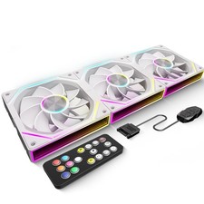 FB120 3 Pack 120mm ARGB PC Cooling Fans - 16.8M Colors & Remote, Infinite Mir... picture