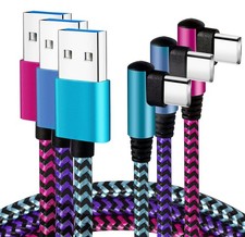 Teeind USB Type C Cable 2.1A Fast Charging: [90 6, blue/magenta/purple  picture