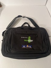 Large Black Laptop Messenger Bag Business Travel Briefcase Multi Compartment Pad picture