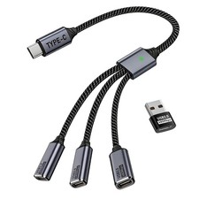 MIXVIRGO USB C Splitter 1 in 3 USB-C Out, USB Type C Splitter, USBC Male to Mult picture