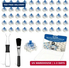 50 PCS Blue 3 Pin Mechanical Keyboard Switches, Clicky Keyboard Switches with Sw picture