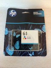 Genuine HP 61 Tri-Color Ink Cartridge CH562WN Factory Sealed Exp 04/2024 picture