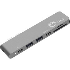 SIIG Thunderbolt 3 USB-C Hub HDMI with Card Reader & PD Adapter - Space Gray picture