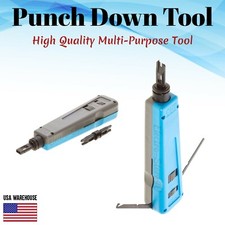 Impact Punch Down Tool with Blade 110/66 Network Wire Cable Cat5e Cat6 Cat7 RJ45 picture