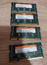 lot of 4 Hynix PC2700S-25330 1gb (256MB x 4) DDR 333MHz CL2.5 SODIMM RAM picture