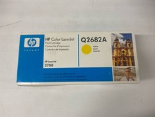 HEWLETT PACKARD HP Q2682A 3700 YELLOW SEALED TONER NEW/GENUINE BOX (#3342) picture