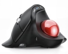 Nulea Wireless Ergonomic Vertical Trackball Mouse Thumb Control picture