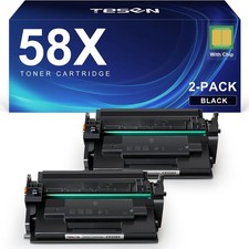2 Pack CF258X 58X Toner Cartridge Black High Yield Fits HP M428fdw M404dw picture