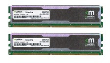 MEMORY MUSHKIN 2GB 2x1GB DDR PC2700 333MHz 996753 Non-ECC picture