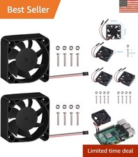 2pcs 40x40x10mm Quiet Brushless Cooling Fan for Raspberry Pi - Low Noise Design picture