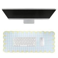 Scalloped Desk Mat, 35.4 x 15.7