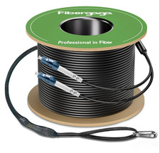 -100M(328Ft) Outdoor Armored OS2 LC to LC Fiber Patch Cable,Sm Single Mode Duple picture