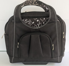 Kensington Contour Two Wheel Black Laptop Bag Luggage Carry On Clean picture