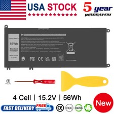 56Wh 15.2V 33YDH Battery For Dell Inspiron 17 7778 7779 7773 P30E 81PF3 PVHT1 picture