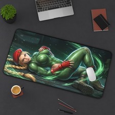 Street Fighter Mouse Pad, Cammy Desk Mat, Gamer Gift XXL picture