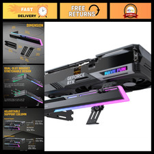 Adjustable ARGB GPU Holder Brace - Graphics Card Support Bracket for RX7990XTX, picture
