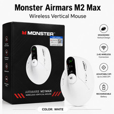 Monster Airmars M2 Max Mouse Wireless Vertical Mouse (Black) picture