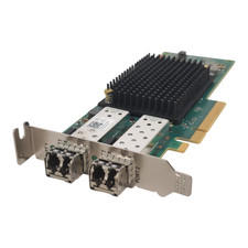 Dell Emulex LPe35002 Dual Port 32Gb FC SFP+ HBA HH 4VDY3 + 2x 32Gb SFP+ picture